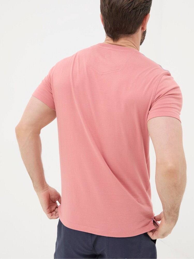 FatFace Boat Orange Chest Pocket T-Shirt - Image 2 of 4