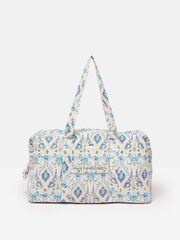 Joules Dolly Blue Paisley Weekend Bag - Image 1 of 7