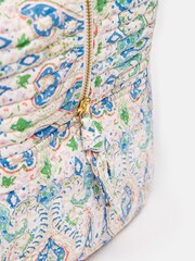 Joules Dolly Blue Paisley Weekend Bag - Image 4 of 7