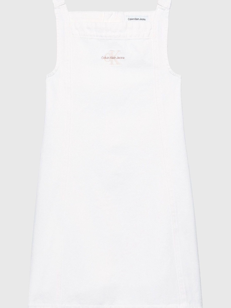 Calvin Klein Jeans Denim White Dress - Image 4 of 4 Calvin Klein Jeans Denim White Dress - Image 4 of 4
