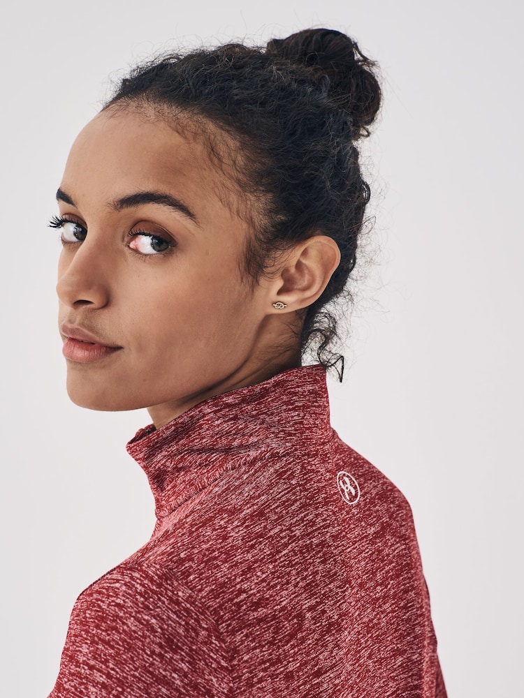 Under Armour Red Tech Twist 1/2 Zip Top - Image 6 of 8