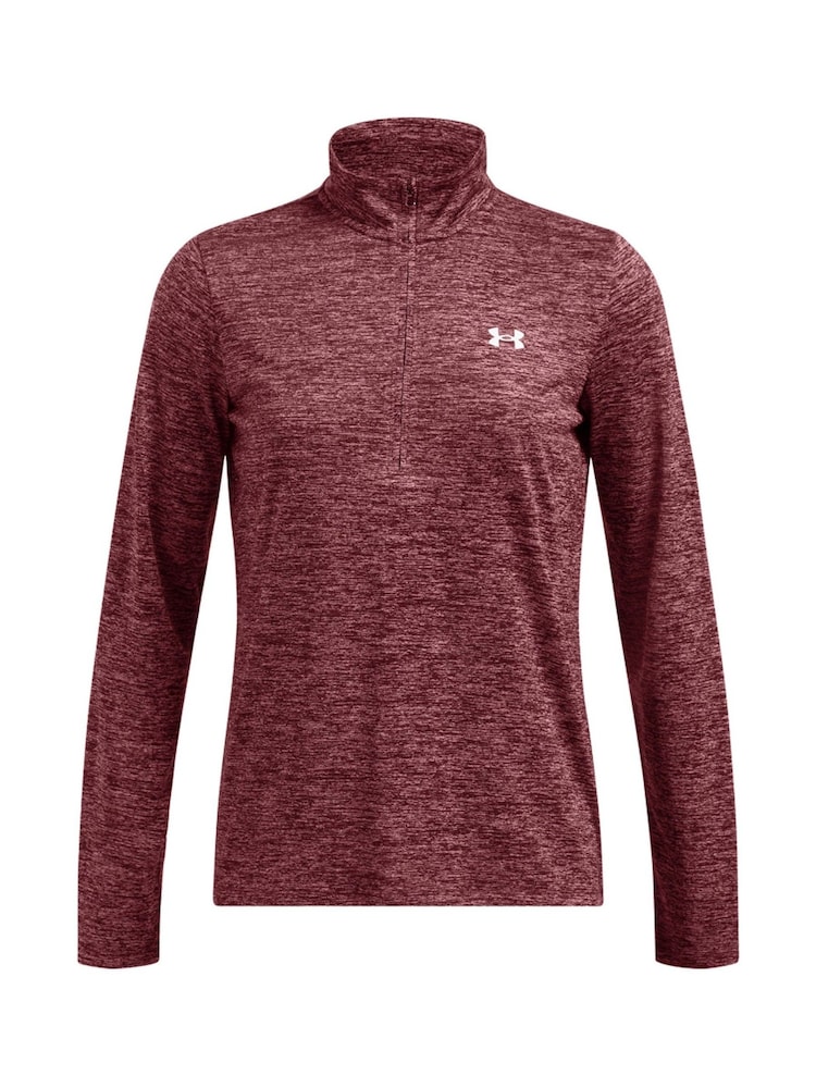 Under Armour Red Tech Twist 1/2 Zip Top - Image 7 of 8