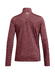 Under Armour Red Tech Twist 1/2 Zip Top - Image 8 of 8
