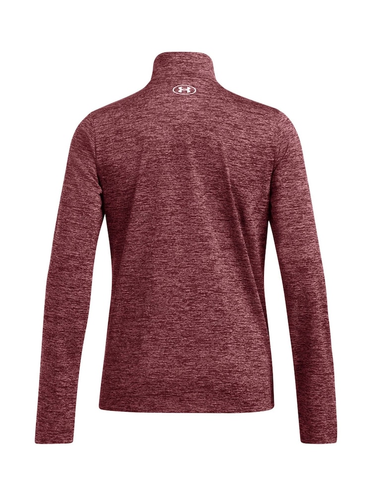 Under Armour Red Tech Twist 1/2 Zip Top - Image 8 of 8