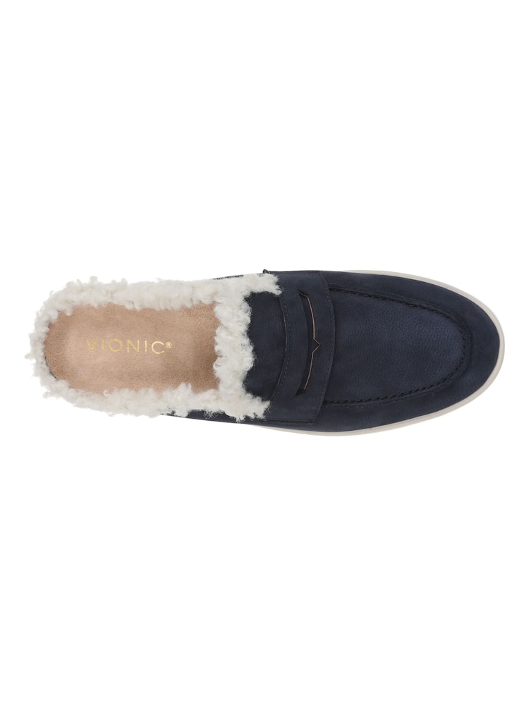 Vionic Uptown Faux Fur Lined Mule Shoes - Image 3 of 5