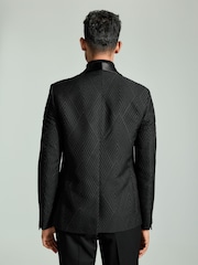 Black Velvet Art Deco Blazer - Image 3 of 11
