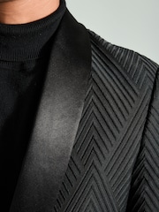 Black Velvet Art Deco Blazer - Image 5 of 11