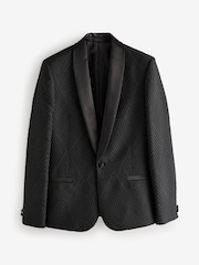 Black Velvet Art Deco Blazer - Image 7 of 11