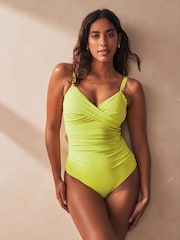 Green 2 Pack Tummy Control Swimsuits - Image 1 of 9