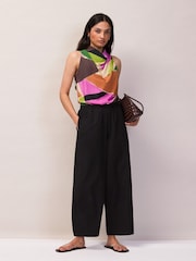 Ro&Zo Pink Abstract Geo Print Cowl Top - Image 4 of 5