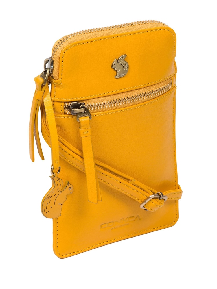 Conkca Bambino Leather Cross-Body Phone Bag - Image 7 of 9