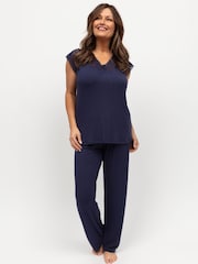 Nora Rose Jersey Cap Sleeve Pyjama Set - Изображение 2 из 4