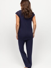 Nora Rose Jersey Cap Sleeve Pyjama Set - Изображение 3 из 4