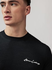 Armani Exchange Knitted Logo Black Jumper - Image 3 of 5