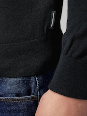 Armani Exchange Knitted Logo Black Jumper - Image 4 of 5