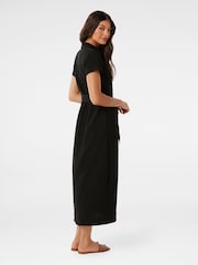 Forever New Black Briley Textured Shirt Dress - Image 4 of 4