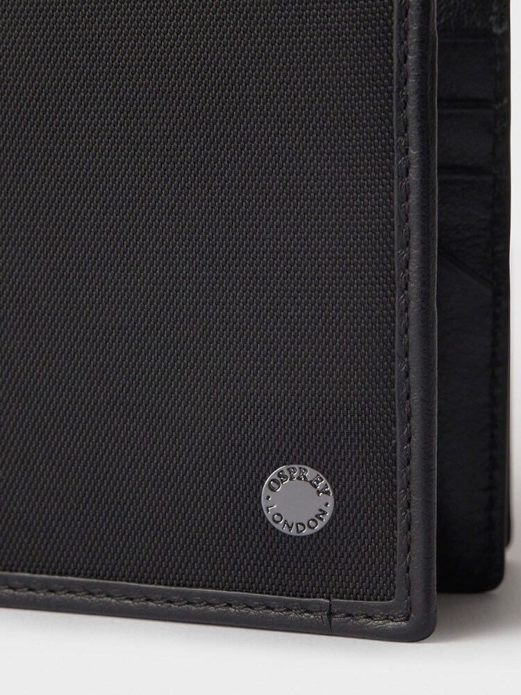 OSPREY LONDON The Business Class Nylon E/W Multi Bi-Fold Black Wallet - Image 4 of 4