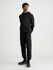 Calvin Klein Black Logo Repeat Joggers - Image 1 of 3