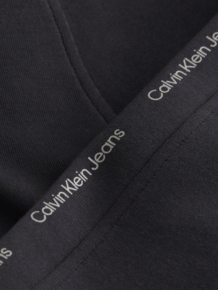 Calvin Klein Black Logo Repeat Joggers - Image 3 of 3