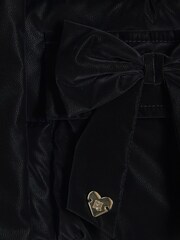 River Island Black Girls High Shine Padded Coat - Image 3 of 4