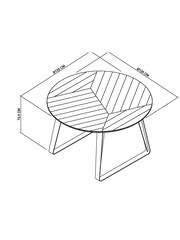 Bentley Designs Weathered Oak Peppercorn Emerson 4 Seater Circular Dining Table - Image 4 of 4