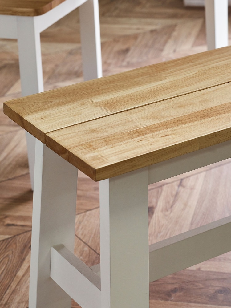 Julian Bowen Natural Linwood Small Bench - Image 2 of 6