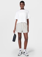 Sweaty Betty Ice Grey Marl Powerhouse Shorts - Image 2 of 5