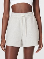 Sweaty Betty Ice Grey Marl Powerhouse Shorts - Image 3 of 5