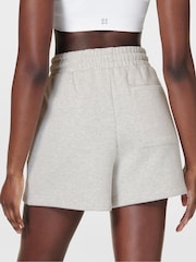 Sweaty Betty Ice Grey Marl Powerhouse Shorts - Image 4 of 5