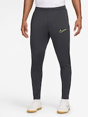 Nike Anthracite Grey Dri-FIT Academy Zippered Training Joggers - Image 1 of 3