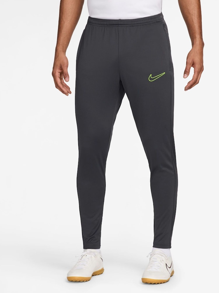 Nike Anthracite Grey Dri-FIT Academy Zippered Training Joggers - Image 1 of 3