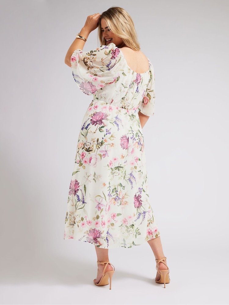 Robe longue Yours Curve LONDON Curve à fleurs - Image 3 of 5