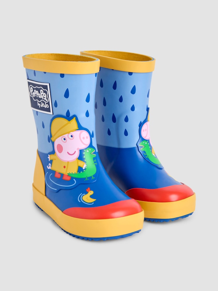 JoJo Maman Bébé George Pig Wellies - Image 1 of 6