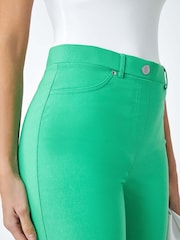 Roman Green Emerald Turned Hem Stretch Shorts - Image 5 of 5