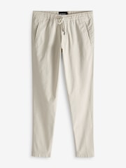 Remus Uomo Cream Slim Leg Tencel Stretch Chinos - Image 6 of 6
