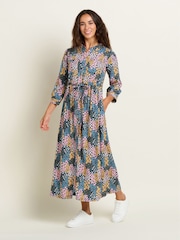 Brakeburn Blue Wildflower Meadow Shirt Dress - Image 4 of 4