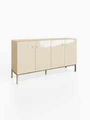 Frank Olsen Antique White Lyra Four Door SMART Large Sideboard - Image 3 of 9
