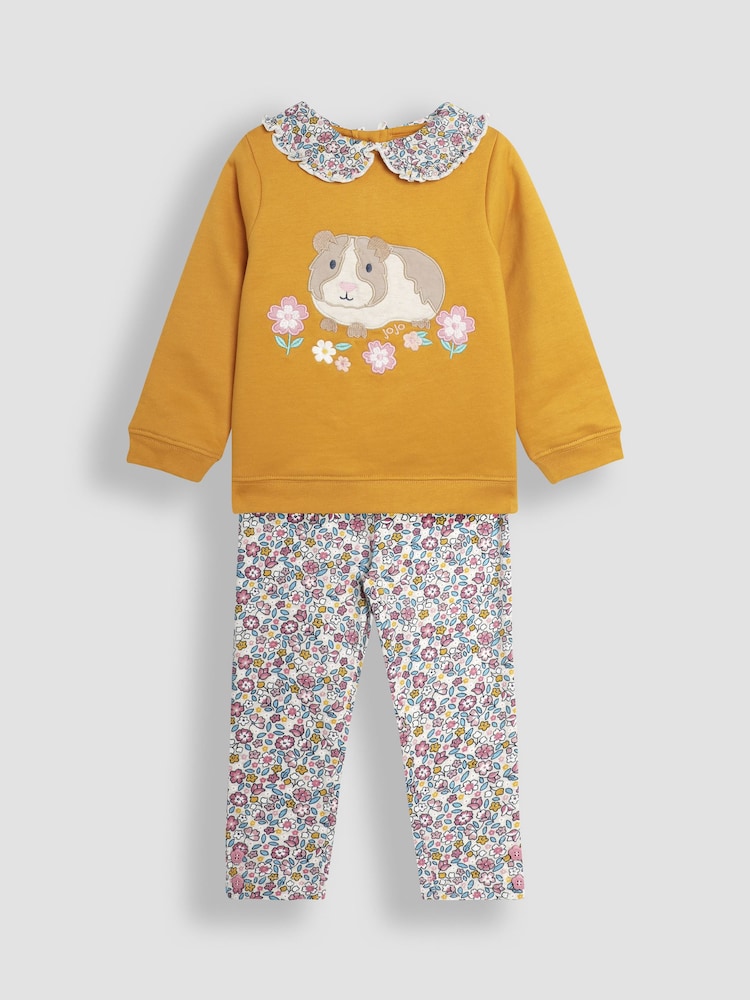 JoJo Maman Bébé Appliqué Sweatshirt and Leggings Set - Изображение 1 из 6