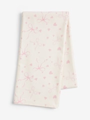 Pink Hearts and Bows Wipe Clean Tablecloth - Image 3 of 3