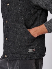 Aubin Sutton Wool Black Gilet - Image 4 of 8