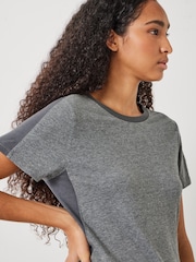 Hush Grey Baby Fit Dillon Side Stripe T-Shirt - Image 3 of 4