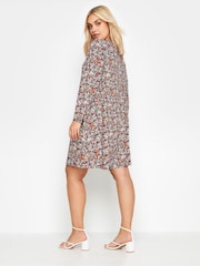 Yours Curve Red Ditsy Floral Mini Dress - Image 6 of 6