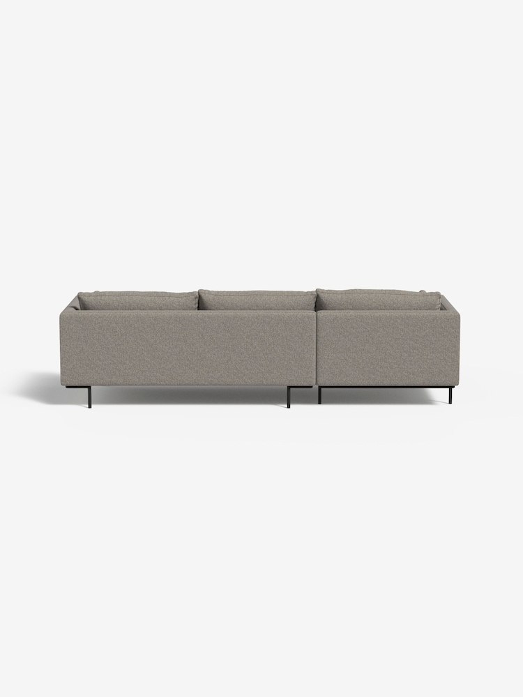 MADE.COM Basket Weave Pumice Grey Harlow Left Hand Facing Corner Sofa - Image 2 of 3
