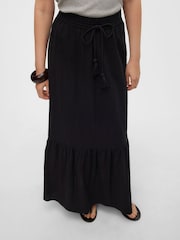 VERO MODA Black Tiered Summer Maxi Skirt - Image 4 of 6