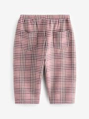 Pink Check Textured Barrel Leg Trousers (3mths-7yrs) - Image 5 of 7