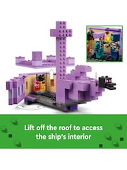 LEGO Minecraft The Ender Dragon And End Ship - Image 10 of 12