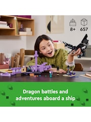 LEGO Minecraft The Ender Dragon And End Ship - Image 12 of 12