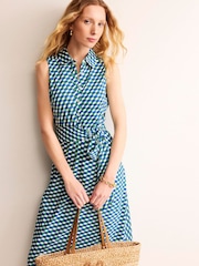 Boden Green Laura Sleeveless Shirt Dress - Image 4 of 5