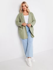 Yours Curve Green Textured Blazer - Image 2 of 5