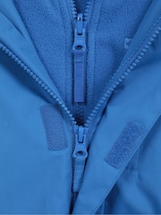 Mountain Warehouse Mid Blue Kids Cannonball 3 in 1 Waterproof Jacket - Image 5 of 5
